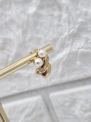 Pendientes Chapados Oro 18k Perlas y Circonitas