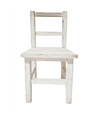 Silla infantil madera blanca