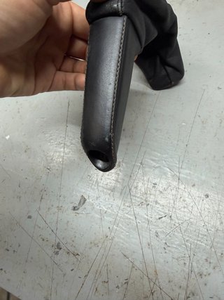 Pomo Freno Mano BMW E60 Cuero Negro original