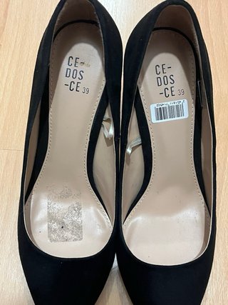 Zapatos de salón negros talla 39