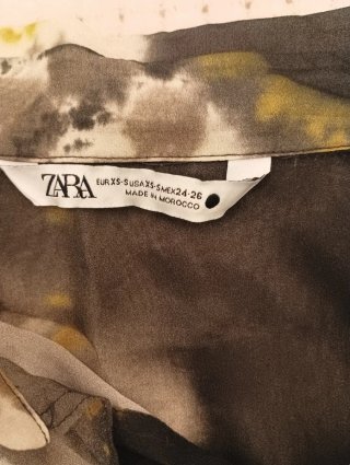 CAMISA NUEVA ZARA, T-XS/S