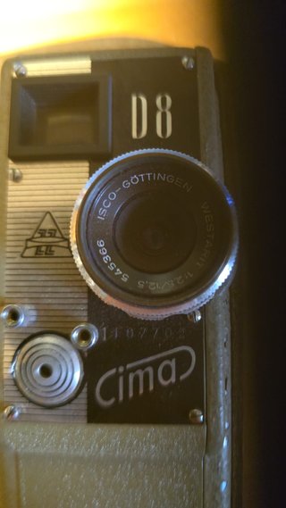 Cámara antigua Cima D8 años 50