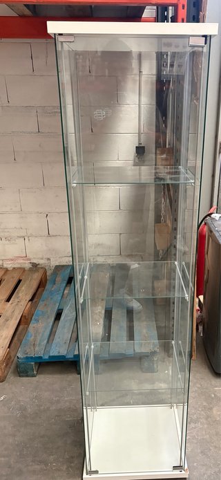 Vitrina expositora de cristal