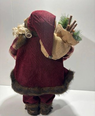 Papá Noel Decorativo con Esquís y Farol