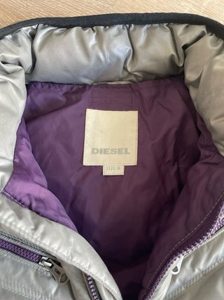Chaqueta Diesel plateada bomber