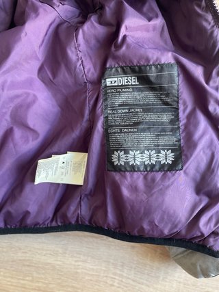 Chaqueta Diesel plateada bomber