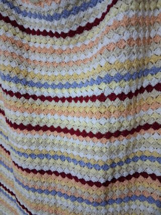 Top Verano Crochet Mujer Beige Multicolor