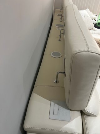 Sofá Chaiselongue Piel Blanco