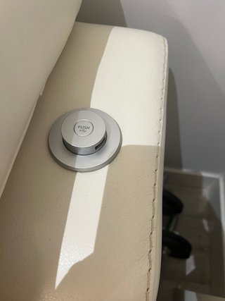 Sofá Chaiselongue Piel Blanco