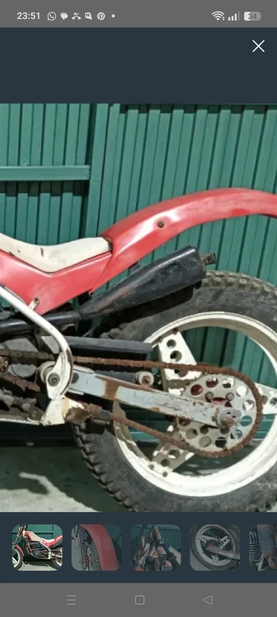 Guardabarros trasero y base asiento merlin fius