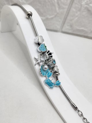 Pulsera Acero Quirúrgico Marina