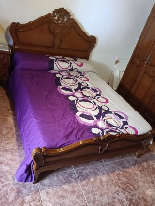 Regalo cama antigua madera 135cm