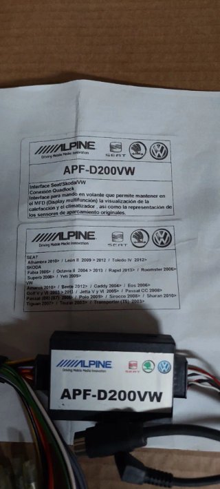Interface Alpine APF-D200VW