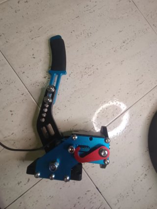 Freno a mano USB blu per simulatore