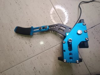 Freno a mano USB blu per simulatore