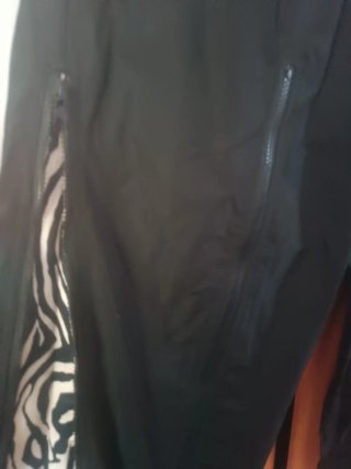 Chándal Cebra Negro con cremalleras