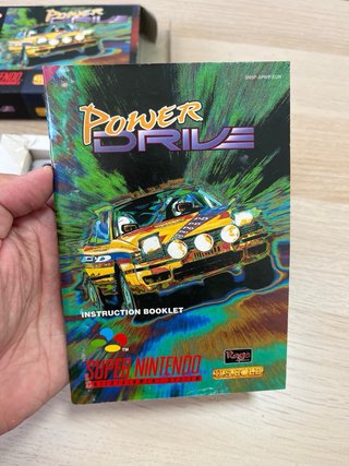 Power Drive Super Nintendo SNES Juego Completo
