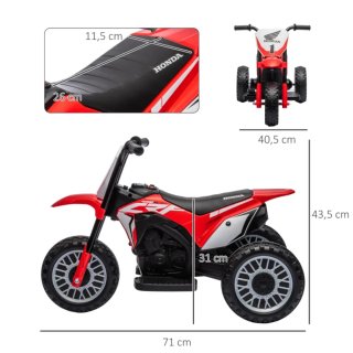 Moto Eléctrica Honda triciclo Niños sonidos