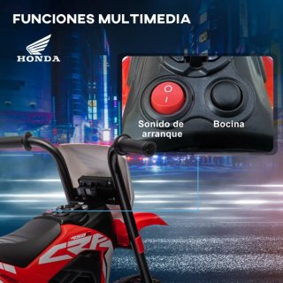 Moto Eléctrica Honda triciclo Niños sonidos