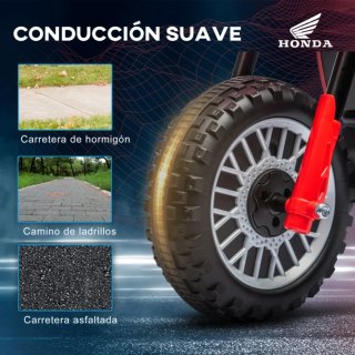 Moto Eléctrica Honda triciclo Niños sonidos