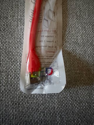 Luz LED USB portátil roja