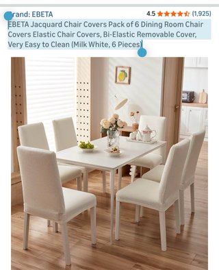 Fundas Sillas EBETA Elásticas (6 uds) Beige