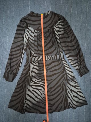 Vestido estampado cebra