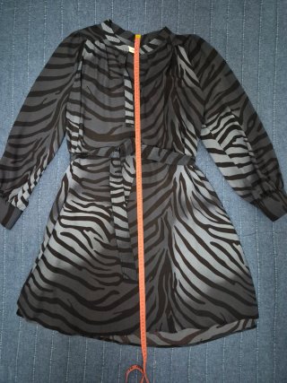 Vestido estampado cebra