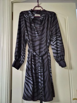Vestido estampado cebra