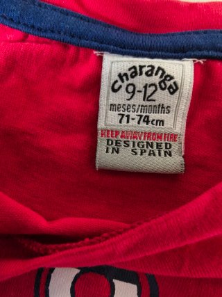 2 Camisetas Bebé 9 -12 Meses nuevas