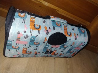 Transportín Mascotas Gatos Perritos Diseño Llama