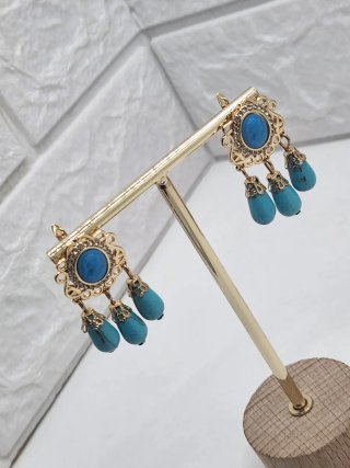 Pendientes Goldfilled Turquesas