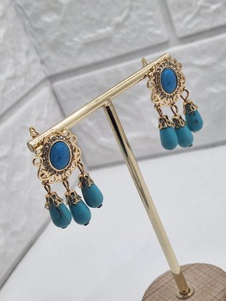 Pendientes Goldfilled Turquesas