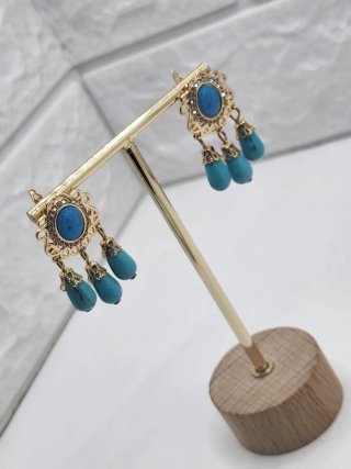 Pendientes Goldfilled Turquesas