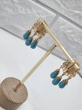 Pendientes Goldfilled Turquesas