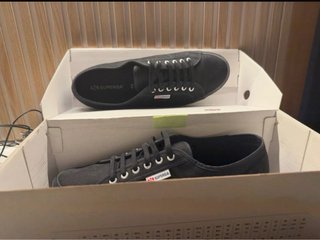 Superga Negras Nuevas Talla 46
