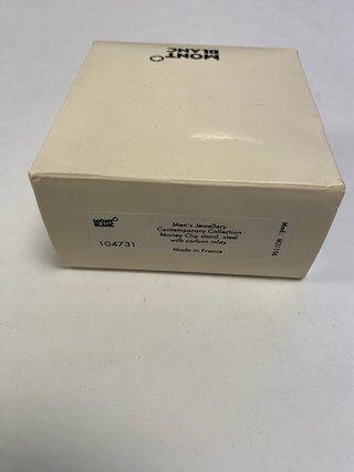 Montblanc fermasoldi carbonio e acciaio