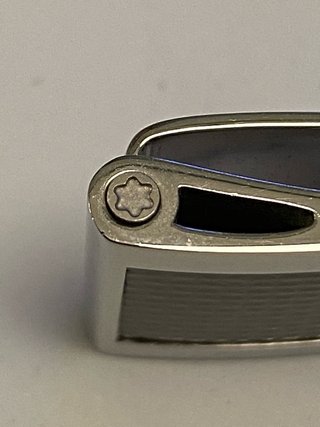 Montblanc fermasoldi carbonio e acciaio