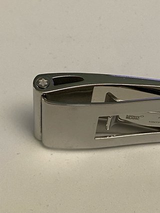 Montblanc fermasoldi carbonio e acciaio