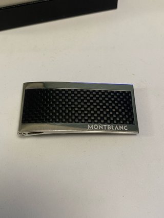 Montblanc fermasoldi carbonio e acciaio