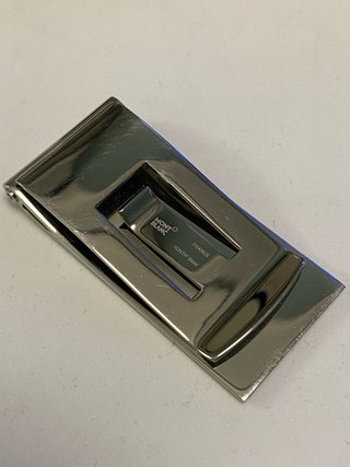 Montblanc fermasoldi carbonio e acciaio