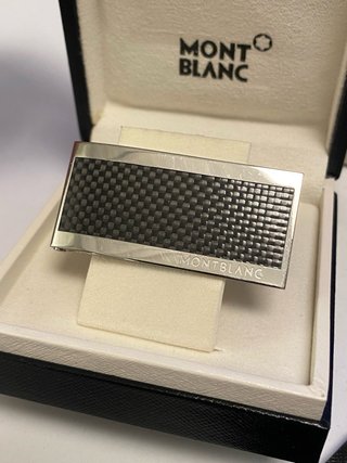Montblanc fermasoldi carbonio e acciaio