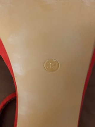 Zapatos rojos tacón alto plataforma