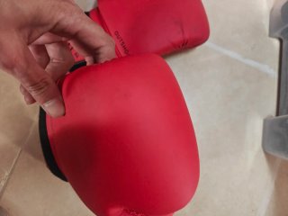 Guantes Boxeo Decathlon 14oz Rojos