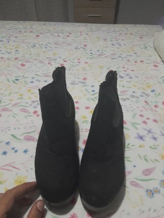 Botines negros de plataforma