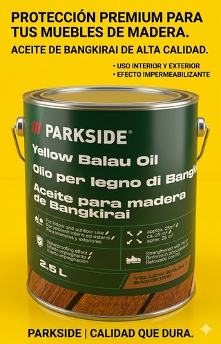 Aceite Madera Bangkirai Parkside 2.5L