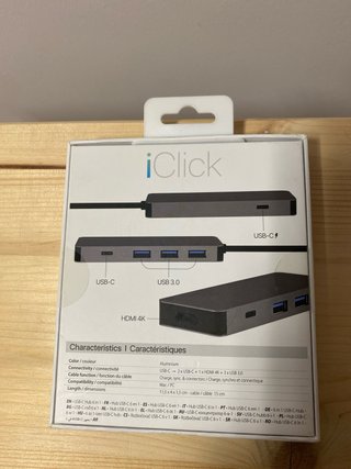 Hub USB-C 6 en 1 TnB. Son 2x1