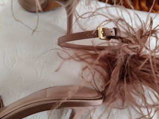 Sandalias Zara plumas nuevas
