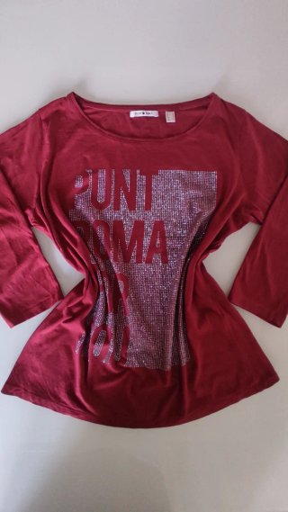 Camiseta Punto Roma granate talla M