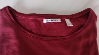 Camiseta Punto Roma granate talla M